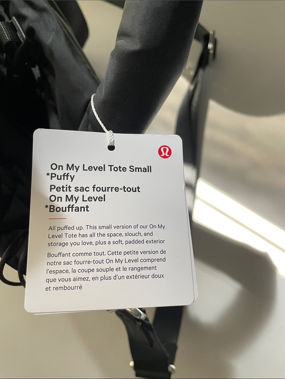 lululemon On My Level Tote small *Puffy - Picture 2 of 2